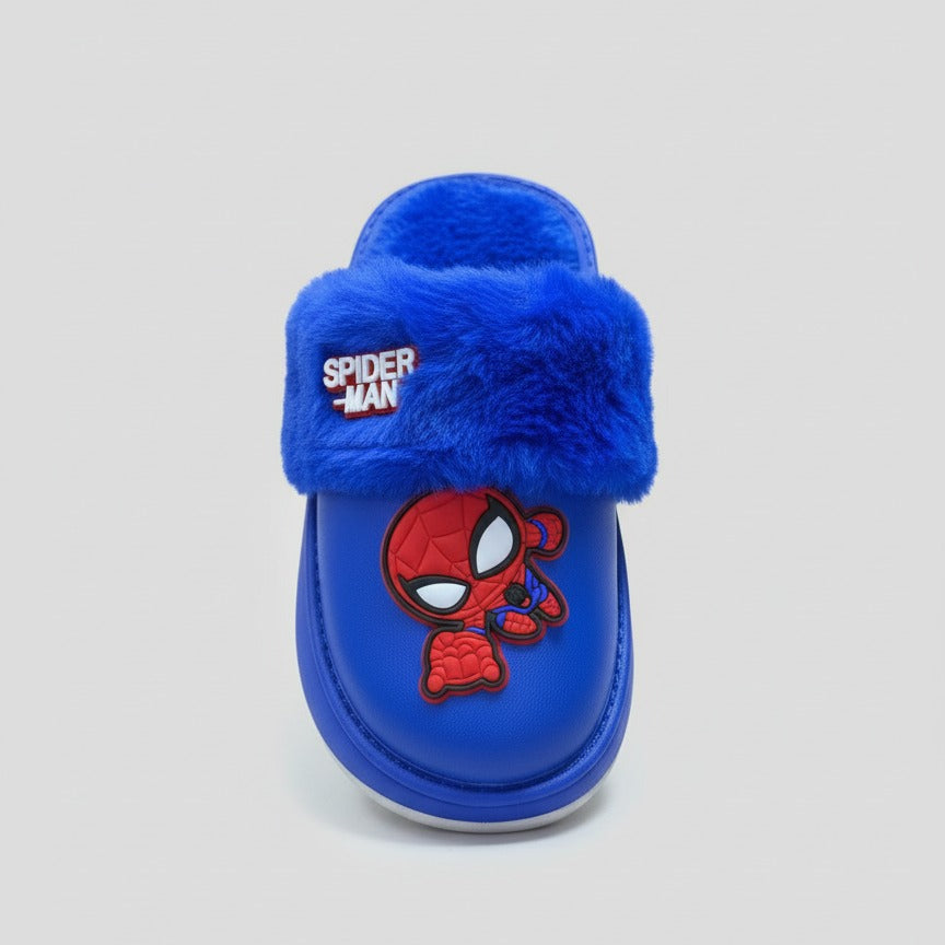 Boys' Spider-Man Plush-Lined Slip-On Slippers — Product image: 