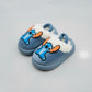 Kids plush cartoon fleece-lined slippers with heel strap — Product image: 