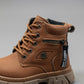 Boys’ rugged lace-up ankle boots with side zipper — Product image: 
