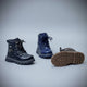 Kids Lace-Up Ankle Boots - Quick Zip, Metal Hook Fit