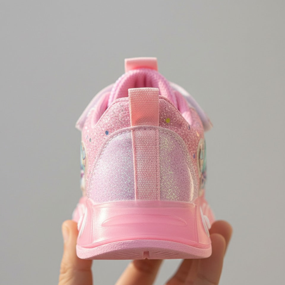 Girls glitter cartoon velcro sneakers — Product image: 