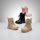« Bottes vernies brillantes et élégantes pour filles, bottes d'hiver chaudes et confortables pour enfants »