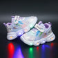 Girls' shoes with LED lights, comfortable and stylish