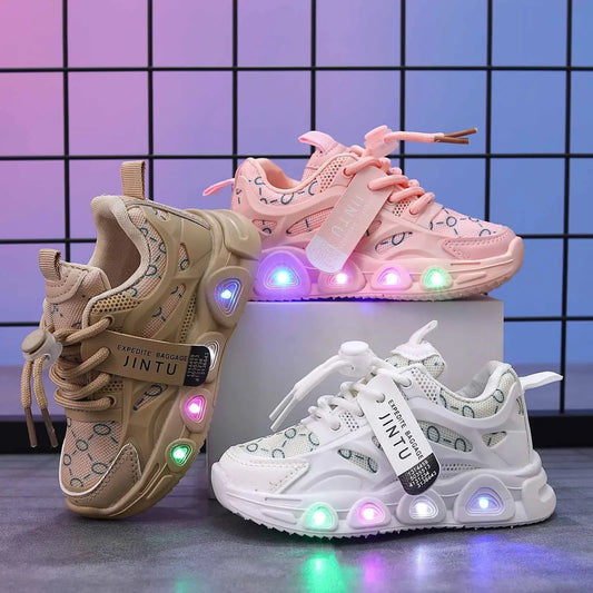 Baskets lumineuses LED unisexes pour enfants – Chaussures élégantes, confortables et amusantes pour tous les jours