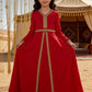 Caftan élégant pour filles – Robe traditionnelle pour l'Aïd et les occasions spéciales