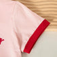 Girls' "I'm Literally Just a Girl" Bow Print T-Shirt & Denim Wide-Leg Jeans Set with Ribbon Details