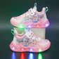 Girls' shoes with LED lights, comfortable and stylish 02