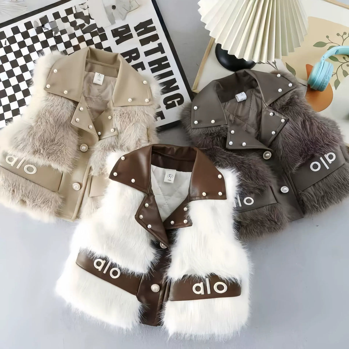 ✨ Stylish Girls' Winter Fur Gilet – Luxurious &amp; Modern Design