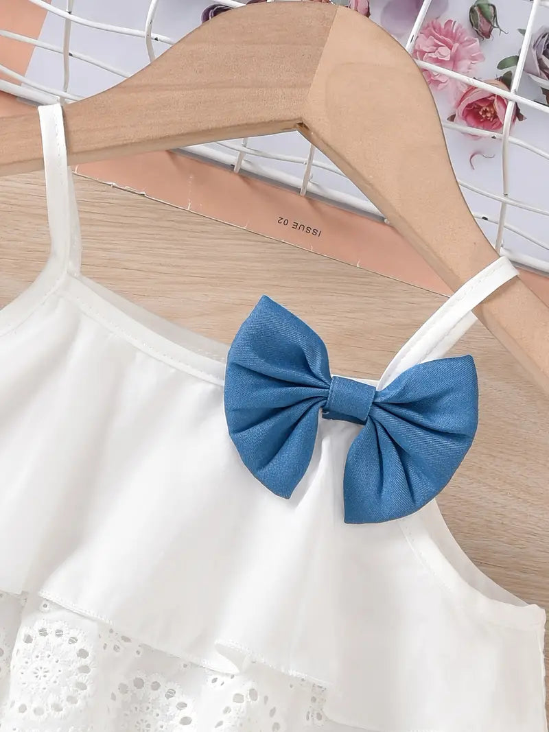 Vêtements d'été pour bébés filles, tenues, Camisole à volants, hauts à pois et shorts décontractés