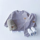 2 piece Teddy Bear Hug: Cozy Cotton Tracksuit Set for Kids - Unisex