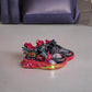 LED Light-Up Sneakers: Red & Blue PU Leather Casual Sports Shoes - IRRAKIDS