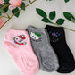 Chaussettes montantes Hello Kitty pour filles – Lot de 3 paires