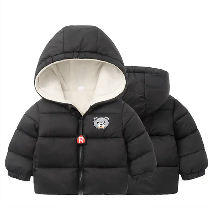 Cozy Kids' Hooded Winter Cotton Jacket