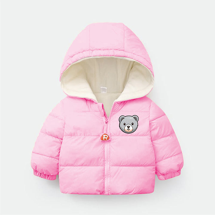 Cozy Kids' Hooded Winter Cotton Jacket