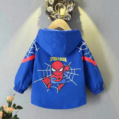 Veste d'hiver de haute qualité pour garçons avec dessin animé Spider-Man