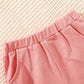 Tenue d'été 3 pièces Disney Stitch pour fille : ensemble haut court, débardeur et short pour s'amuser en plein air et se détendre.