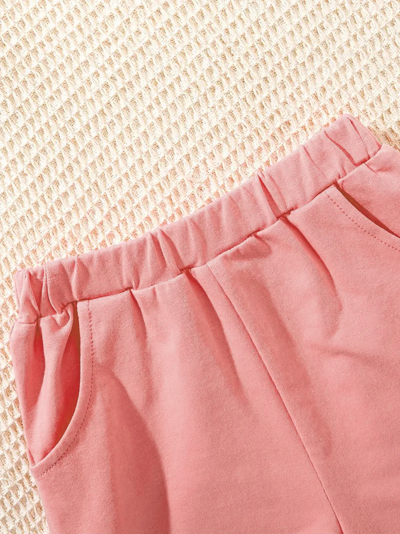 Tenue d'été 3 pièces Disney Stitch pour fille : ensemble haut court, débardeur et short pour s'amuser en plein air et se détendre.