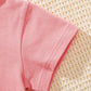 Tenue d'été 3 pièces Disney Stitch pour fille : ensemble haut court, débardeur et short pour s'amuser en plein air et se détendre.