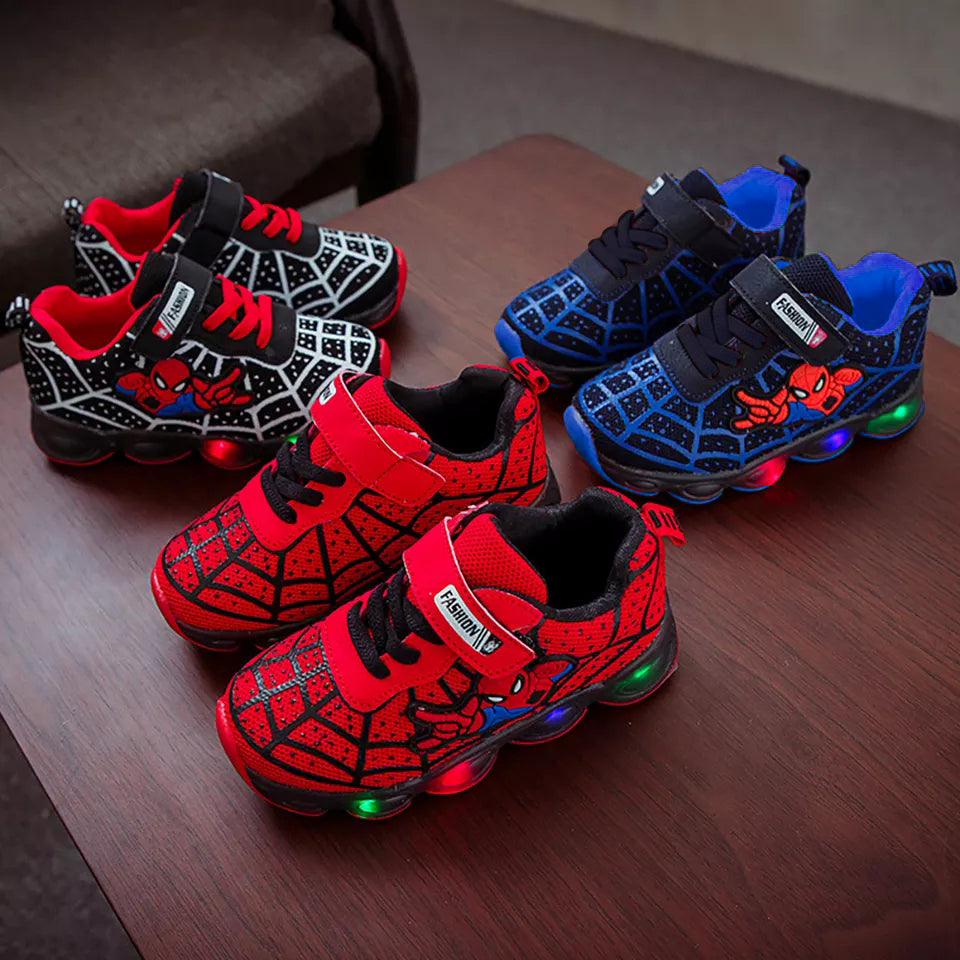 Superhero-Inspired LED Light-Up Shoes for Kids