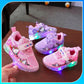 Glowing Cat Girls' Sneakers: A Purrfect Mix of Style and Fun with LED Lights and Cute Cat Prints - IRRAKIDS