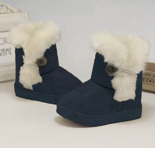 Cute and Cozy: Button-Closure Boots for Boys and Girls