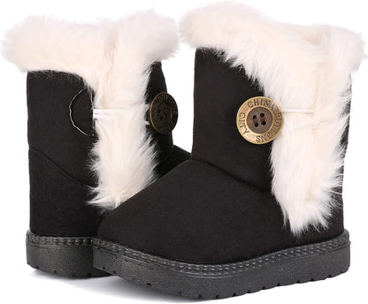 Cute and Cozy: Button-Closure Boots for Boys and Girls