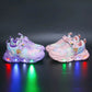 2022 New Breathable Girls LED Lighting Shoes Casual Sports Shoes - IRRAKIDS