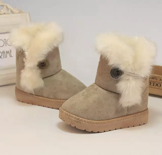 Cute and Cozy: Button-Closure Boots for Boys and Girls