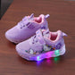 Glowing Cat Girls' Sneakers: A Purrfect Mix of Style and Fun with LED Lights and Cute Cat Prints - IRRAKIDS